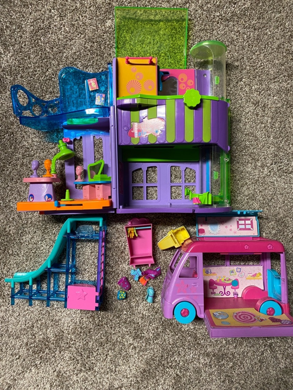 Polly pocket mini mall Polly cafe play lot toy